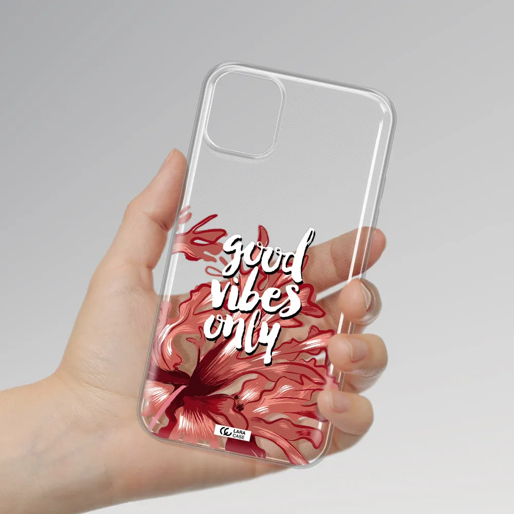 Tropical Vibes Red Apple iPhone 11 Clear TPU Case
