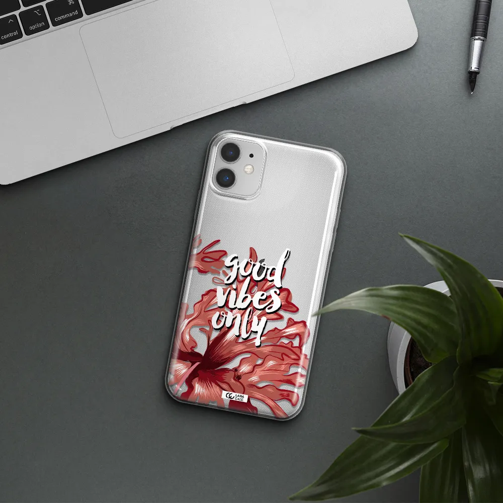 Tropical Vibes Red Apple iPhone 11 Clear TPU Case