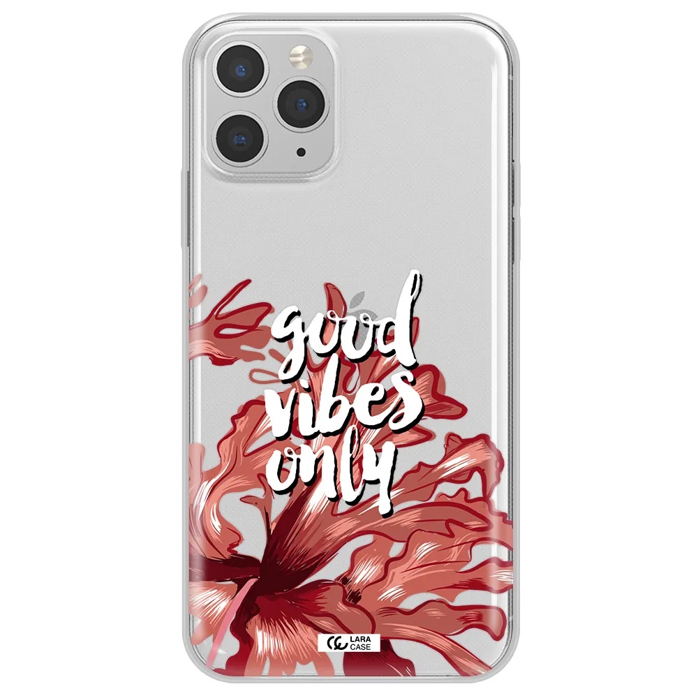 Tropical Vibes Red Apple iPhone 11 pro Clear TPU Case