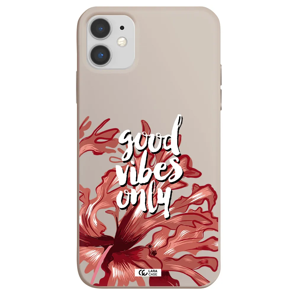 Tropical Vibes Red Apple iPhone 11 Silicone Stone Case