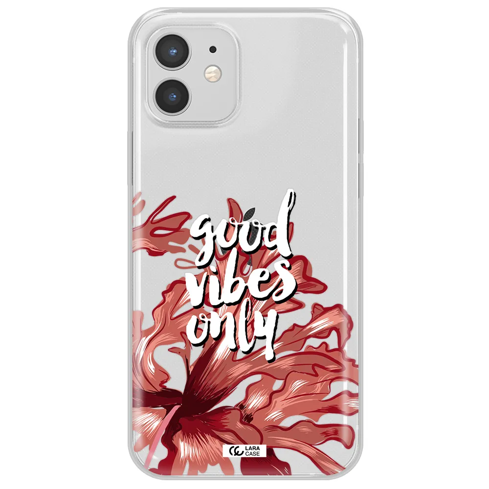 Tropical Vibes Red Apple iPhone 12 mini Clear TPU Case