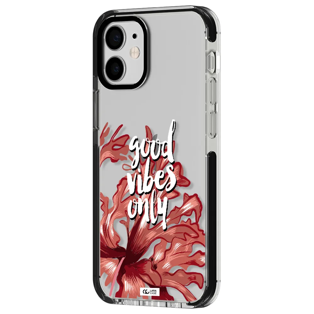 Tropical Vibes Red Apple iPhone 12 mini impact black border Case