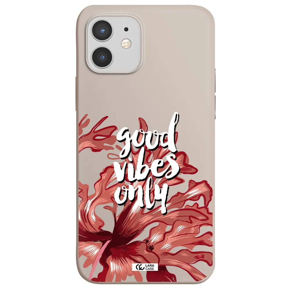 Tropical Vibes Red Apple iPhone 12 mini Silicone Stone Case