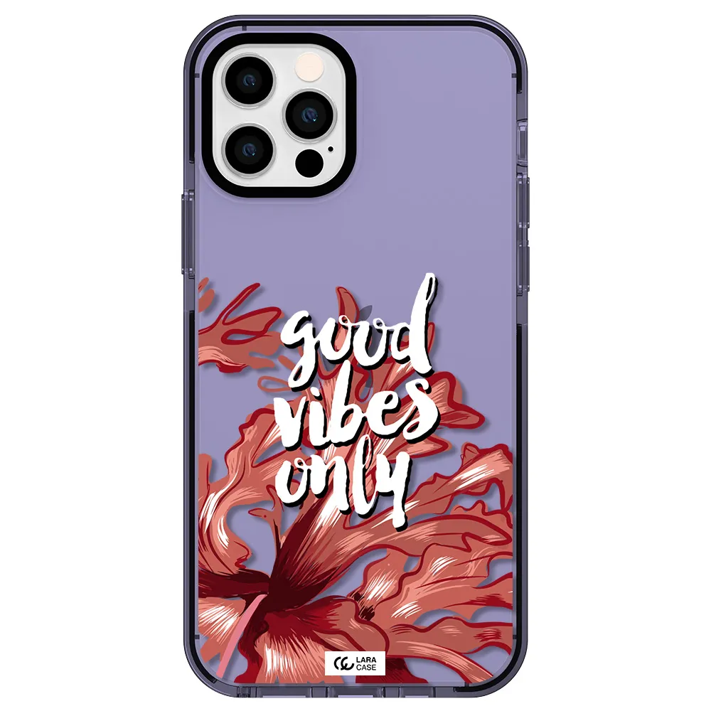 Tropical Vibes Red Apple iPhone 12 pro impact Lilac Case