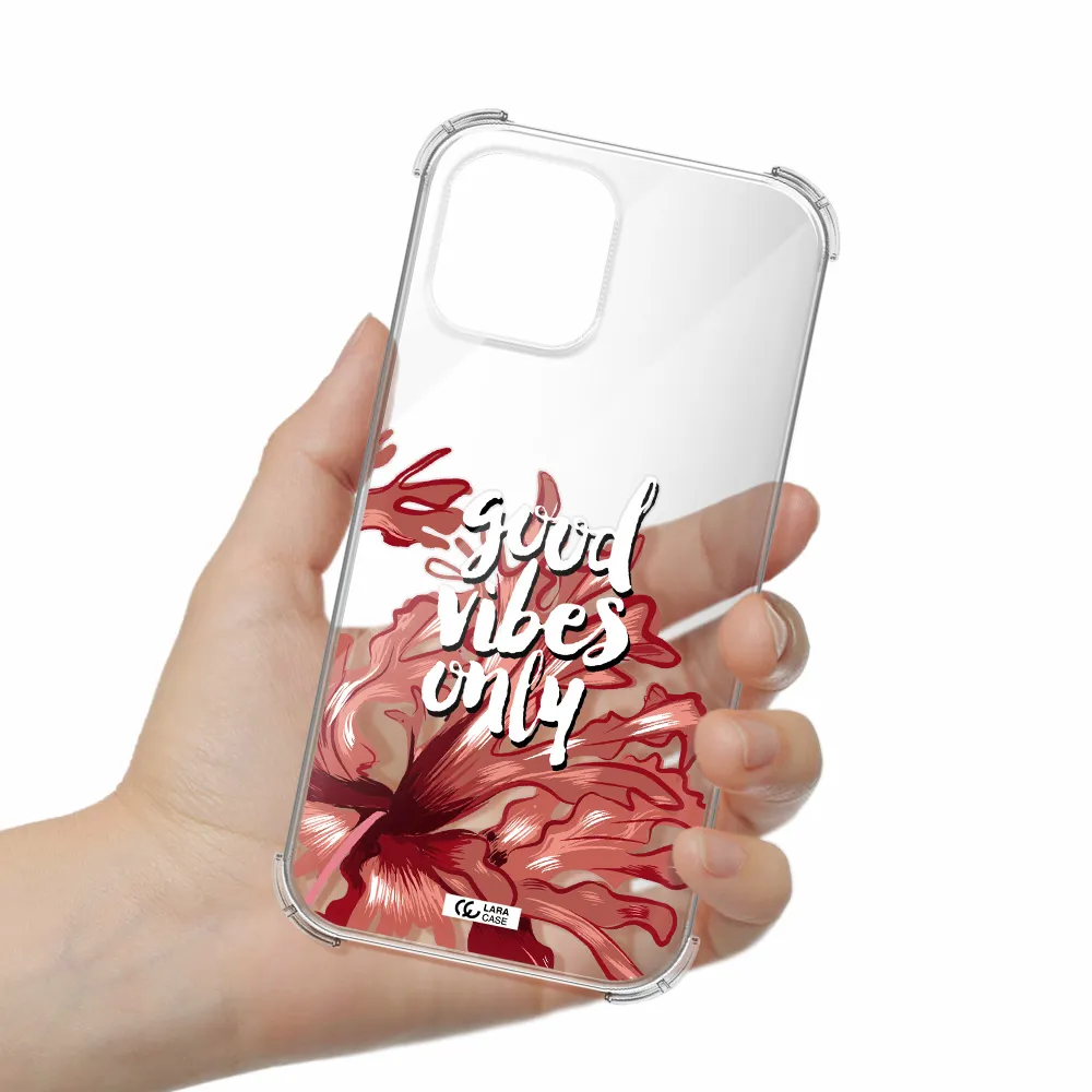 Tropical Vibes Red Apple iPhone 12 pro max Clear PC Case