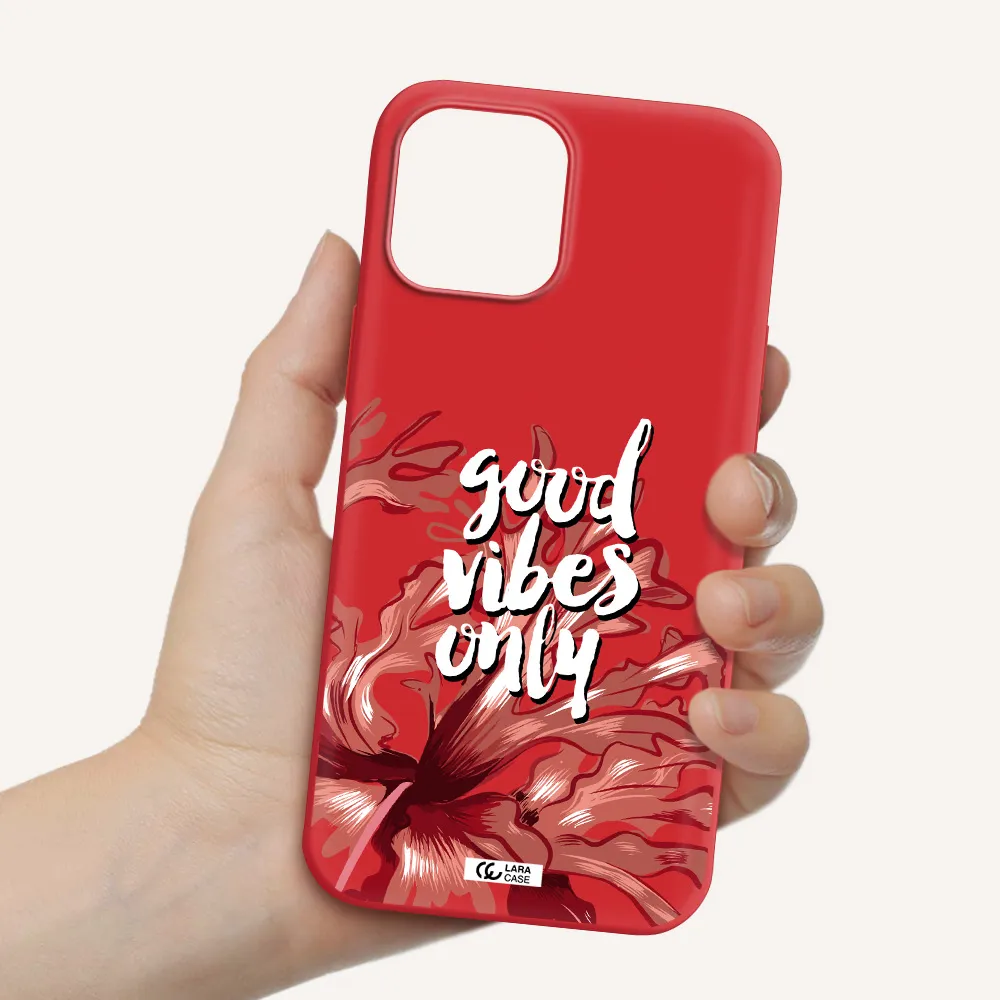 Tropical Vibes Red Apple iPhone 12 pro max Silicone Imperial Red Case