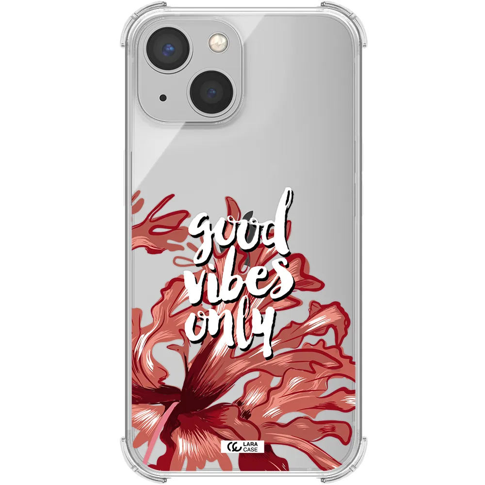 Tropical Vibes Red Apple iPhone 13 Clear PC Case