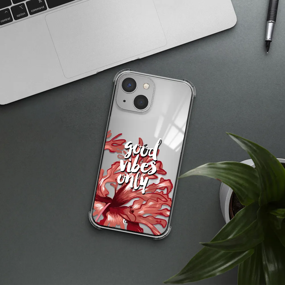 Tropical Vibes Red Apple iPhone 13 mini Clear PC Case