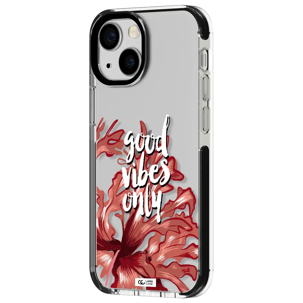 Tropical Vibes Red Apple iPhone 13 mini impact black border Case
