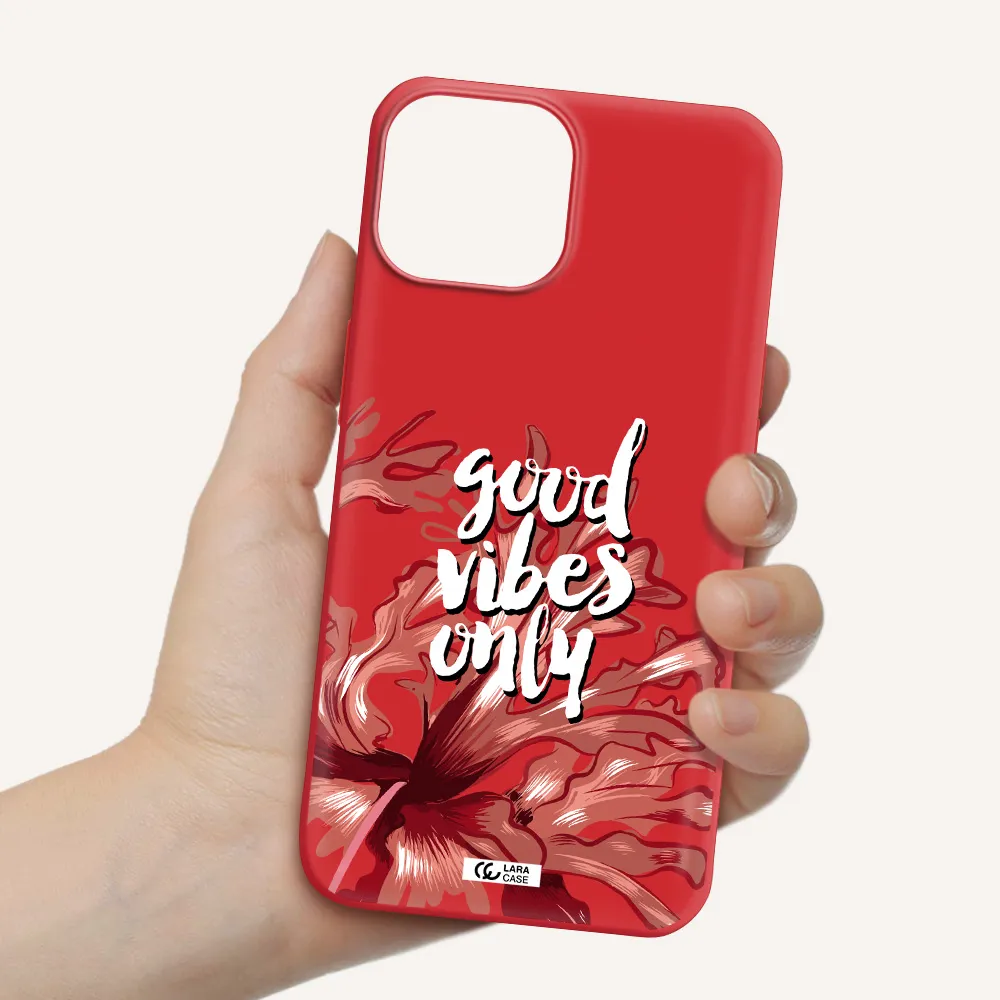 Tropical Vibes Red Apple iPhone 13 mini Silicone Imperial Red Case