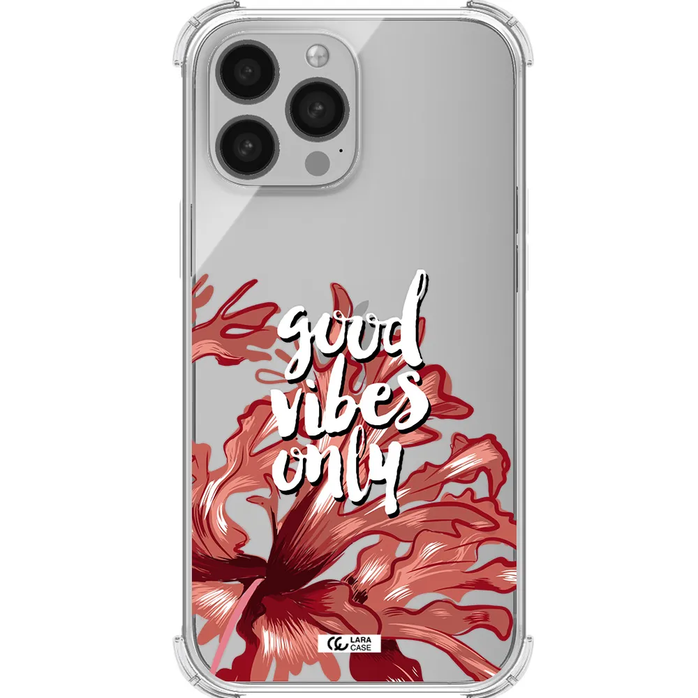 Tropical Vibes Red Apple iPhone 13 Pro Clear PC Case