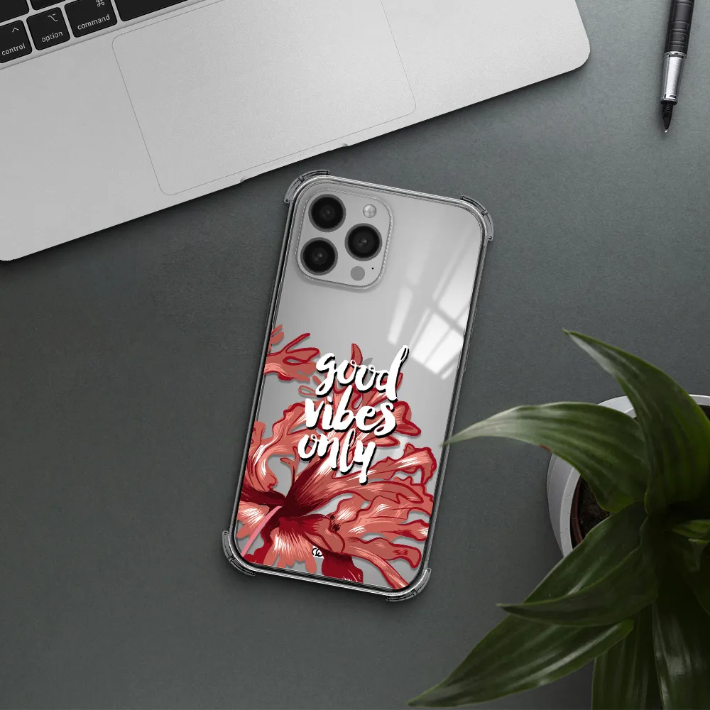 Tropical Vibes Red Apple iPhone 13 Pro Clear PC Case