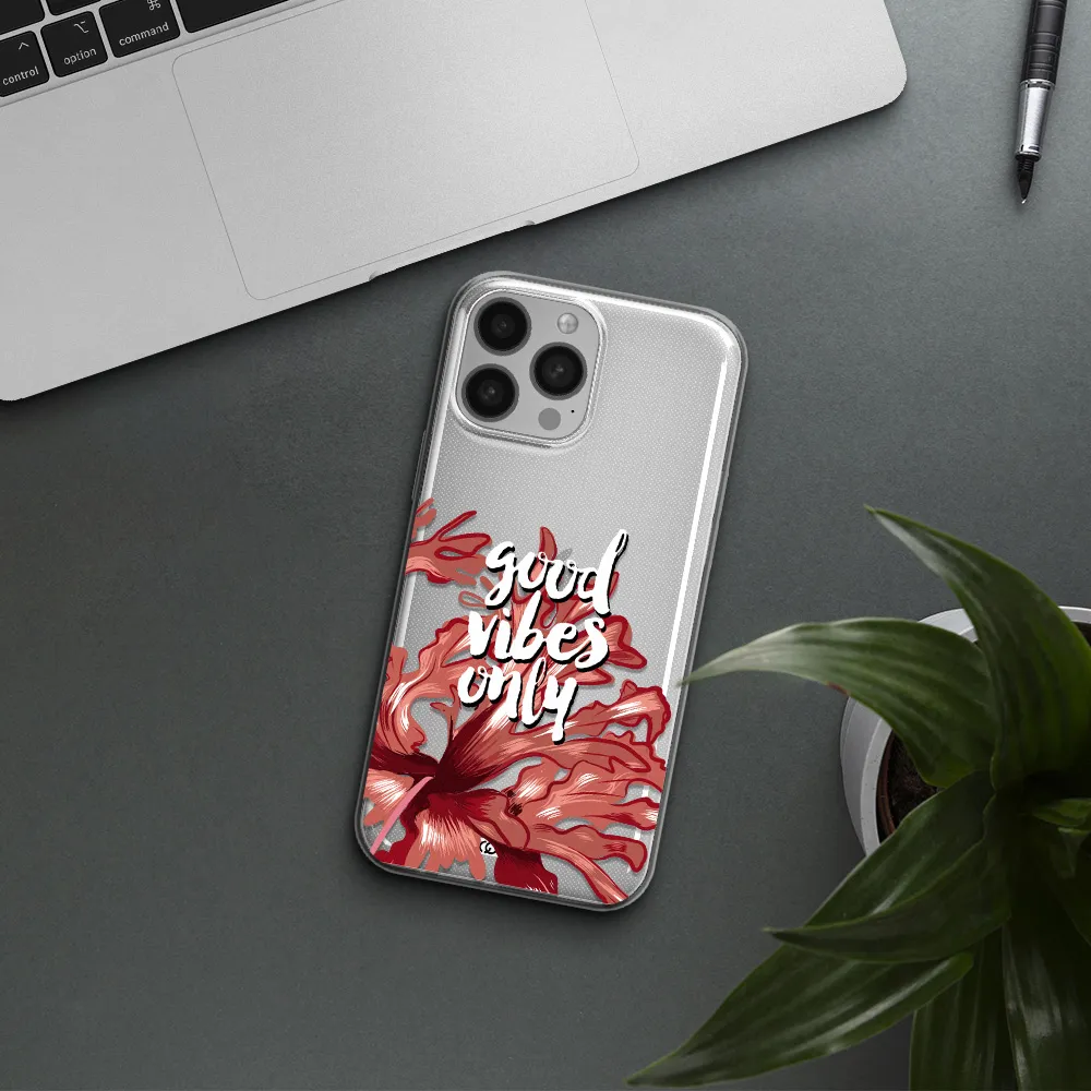 Tropical Vibes Red Apple iPhone 13 Pro Clear TPU Case