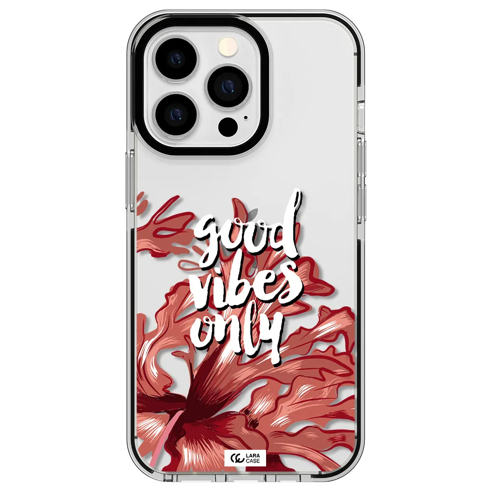 Tropical Vibes Red Apple iPhone 13 Pro impact black border Case