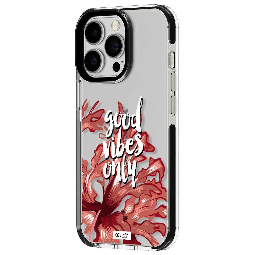 Tropical Vibes Red Apple iPhone 13 Pro impact black border Case