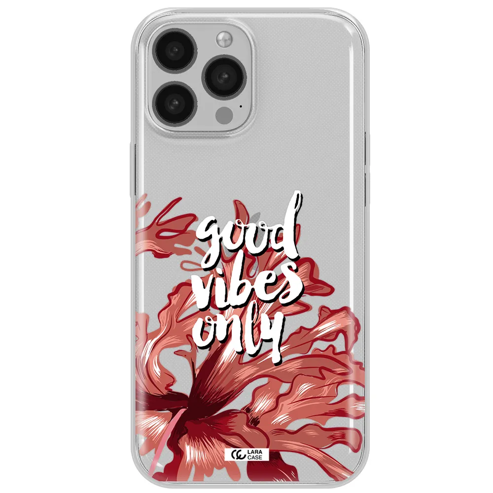 Tropical Vibes Red Apple iPhone 13 Pro Max Clear TPU Case