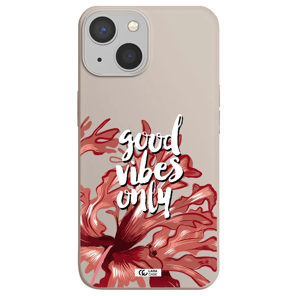 Tropical Vibes Red Apple iPhone 13 Silicone Stone Case