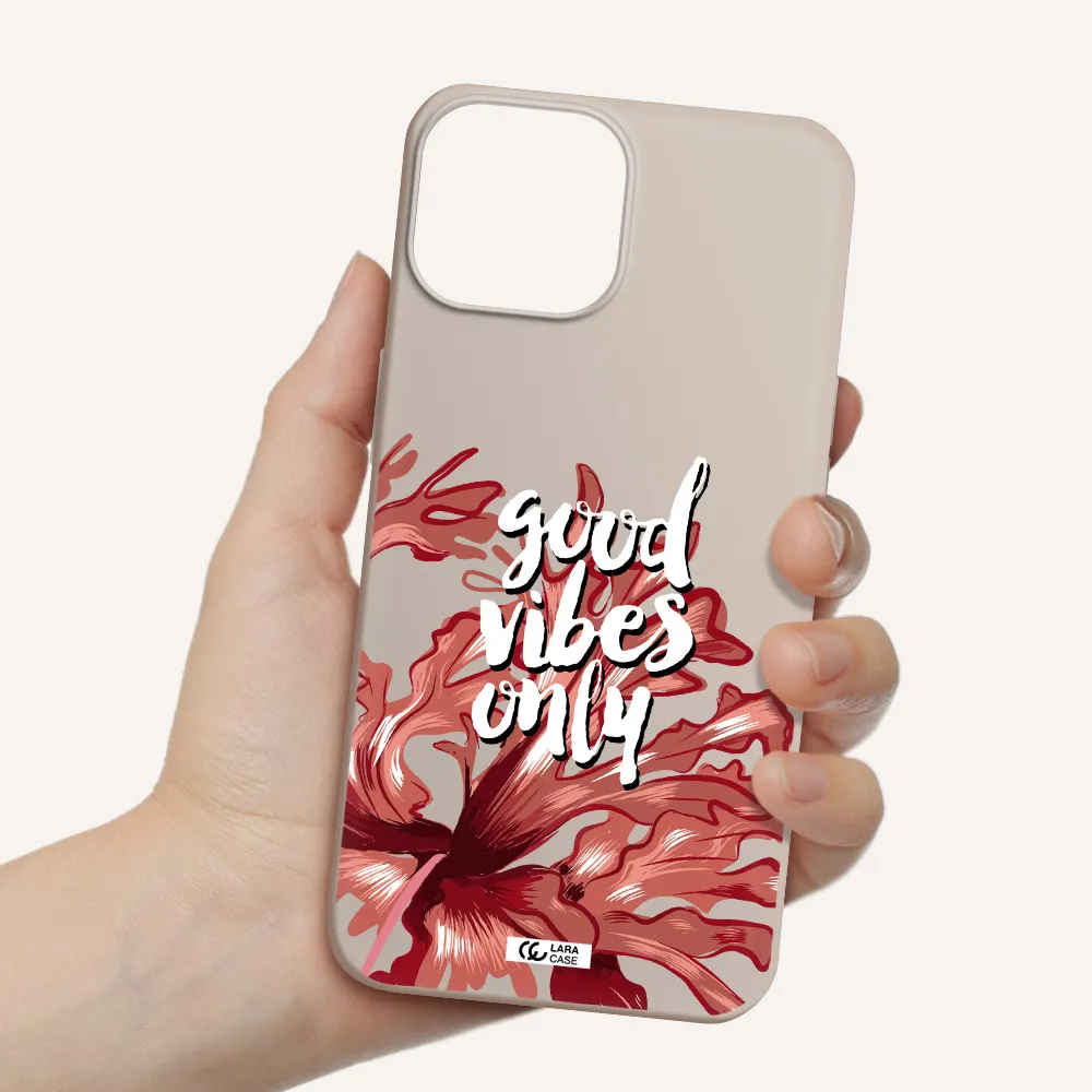 Tropical Vibes Red Apple iPhone 13 Silicone Stone Case