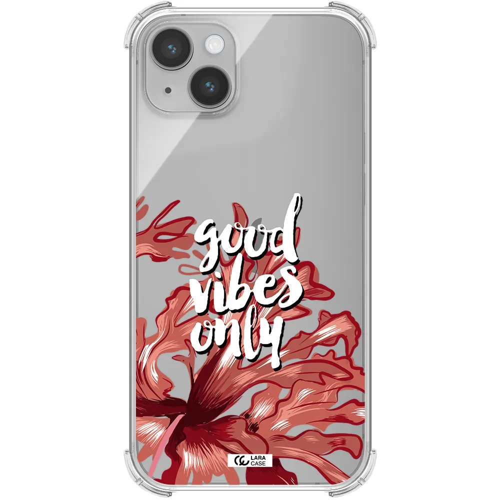 Tropical Vibes Red Apple iPhone 14 plus Clear PC Case
