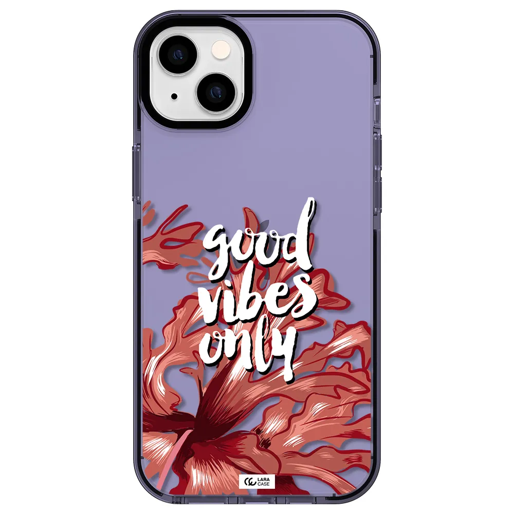 Tropical Vibes Red Apple iPhone 14 plus impact Lilac Case