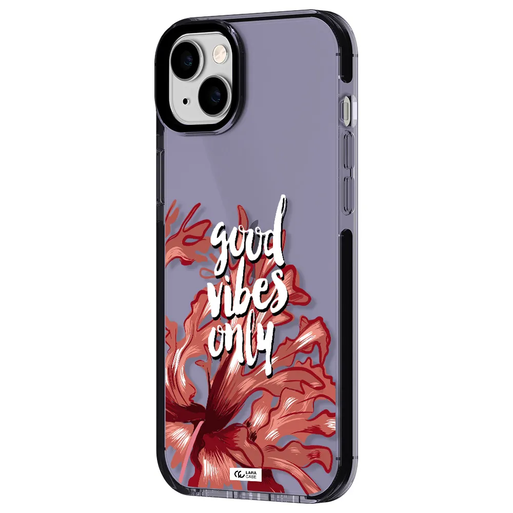Tropical Vibes Red Apple iPhone 14 plus impact Lilac Case