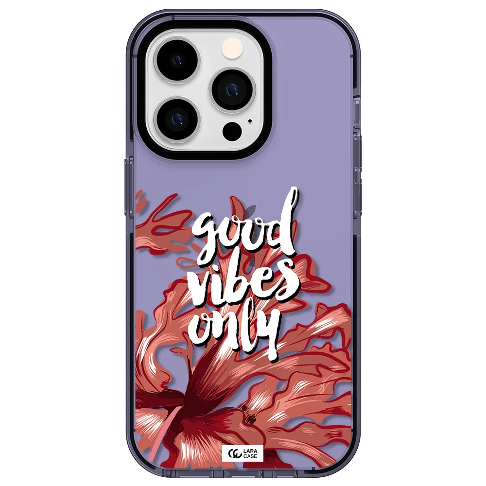 Tropical Vibes Red Apple iPhone 14 pro impact Lilac Case