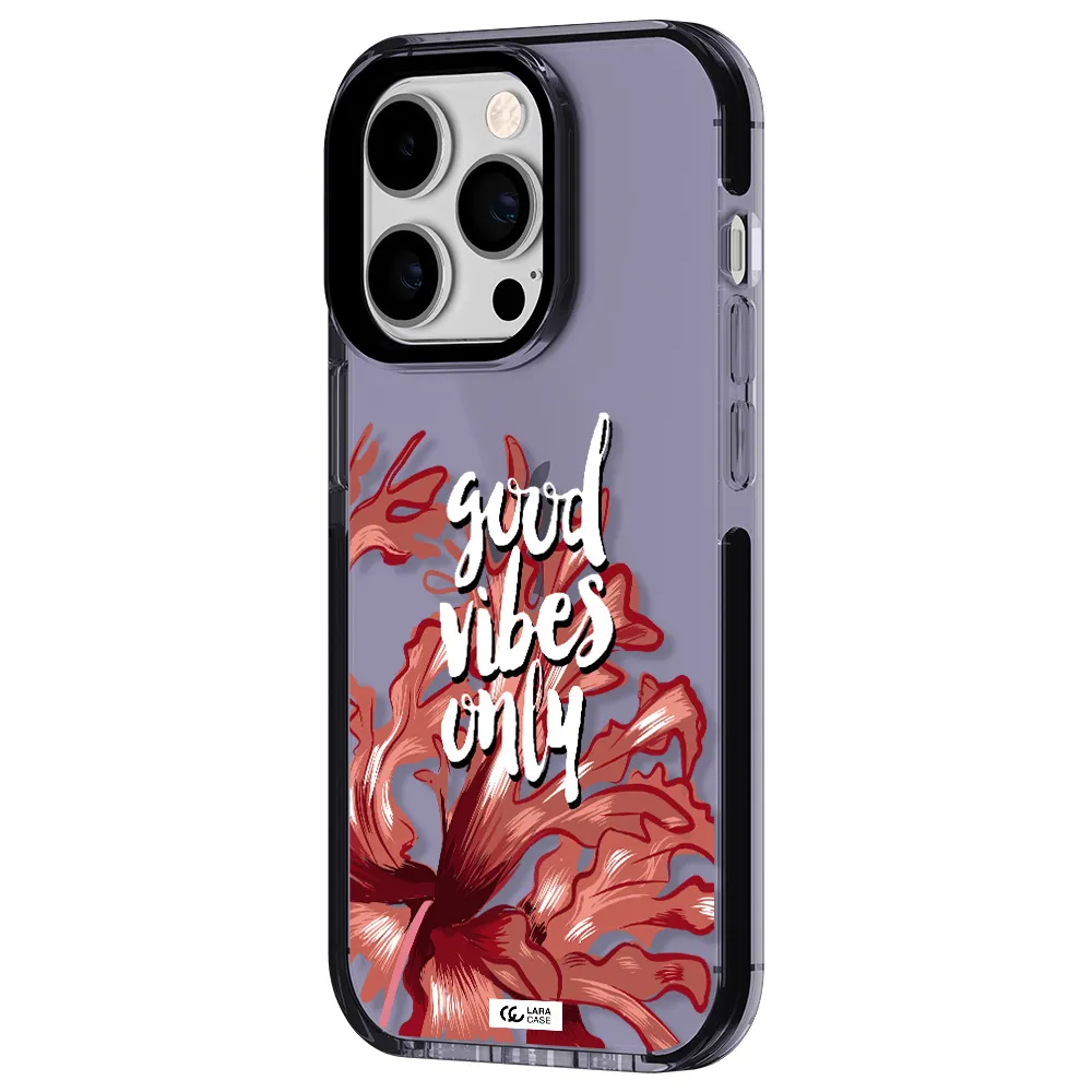 Tropical Vibes Red Apple iPhone 14 pro impact Lilac Case