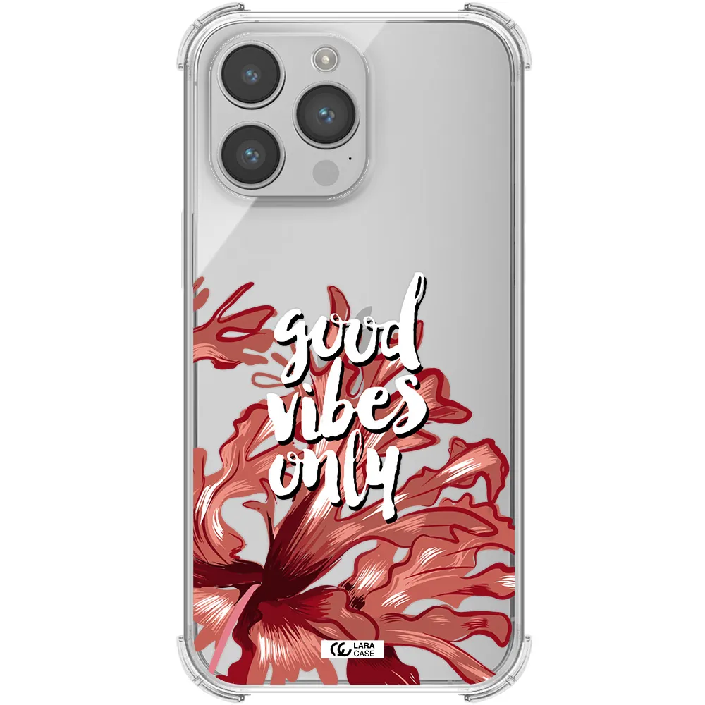 Tropical Vibes Red Apple iPhone 14 pro max Clear PC Case