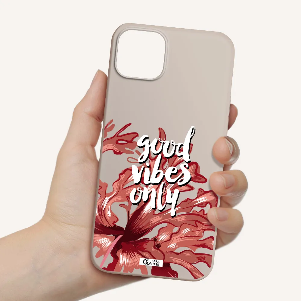 Tropical Vibes Red Apple iPhone 14 Silicone Stone Case