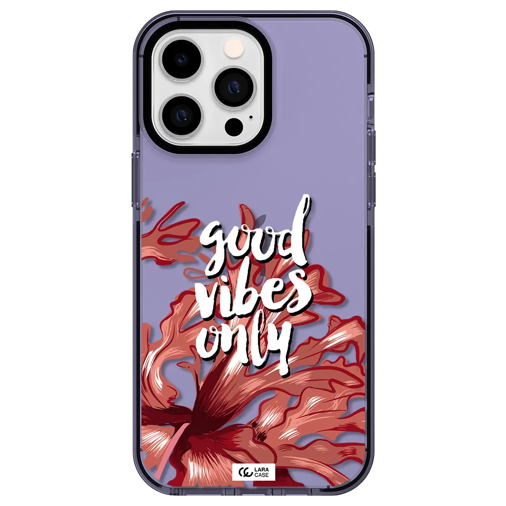 Tropical Vibes Red Apple iPhone 15 Pro impact Lilac Case
