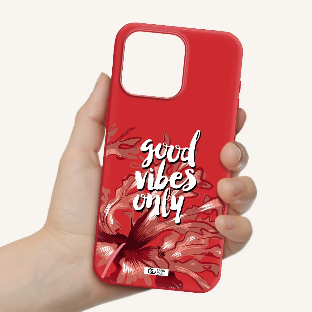 Tropical Vibes Red Apple Iphone 15 Pro Max Silicone Imperial Red Case
