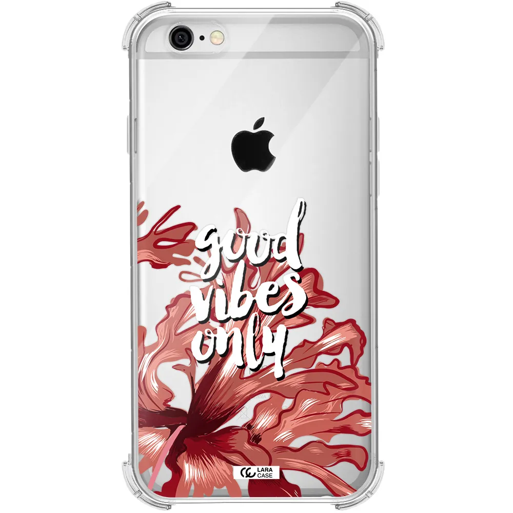 Tropical Vibes Red Apple iPhone 6 Clear PC Case