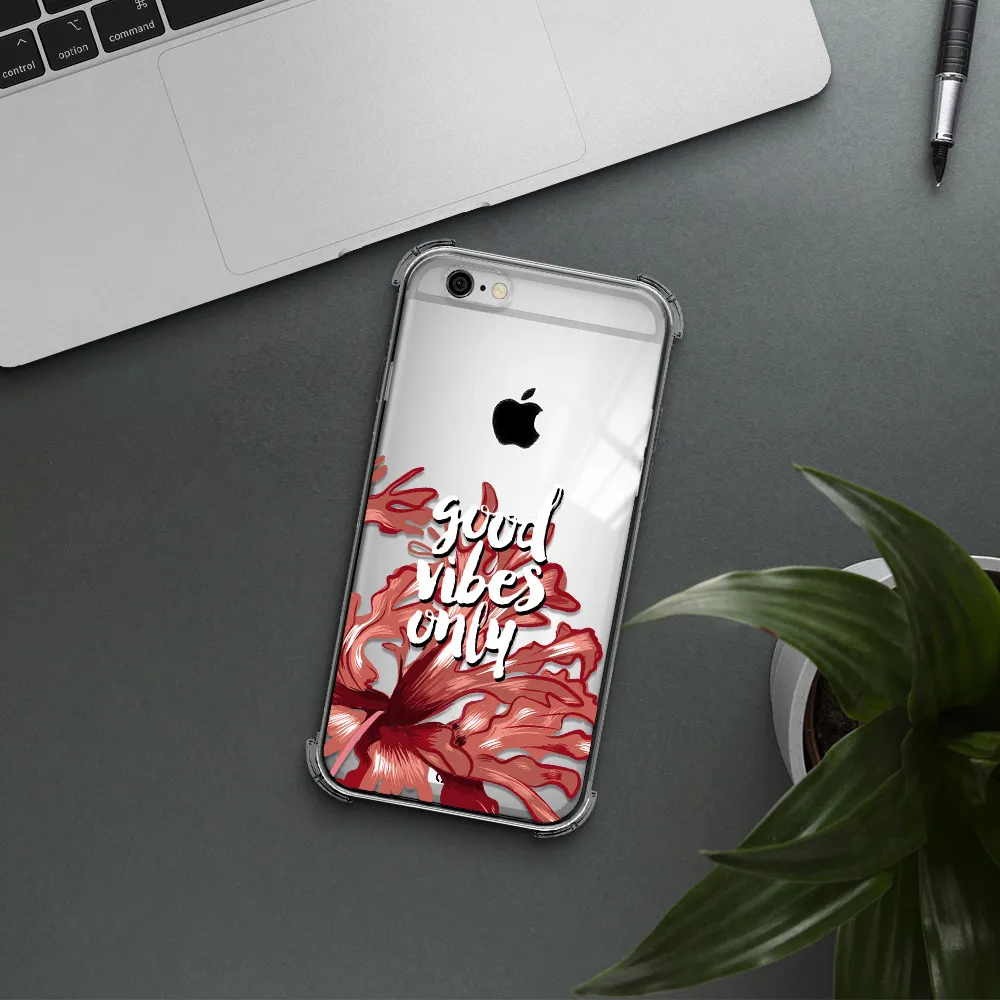 Tropical Vibes Red Apple iPhone 6 Clear PC Case