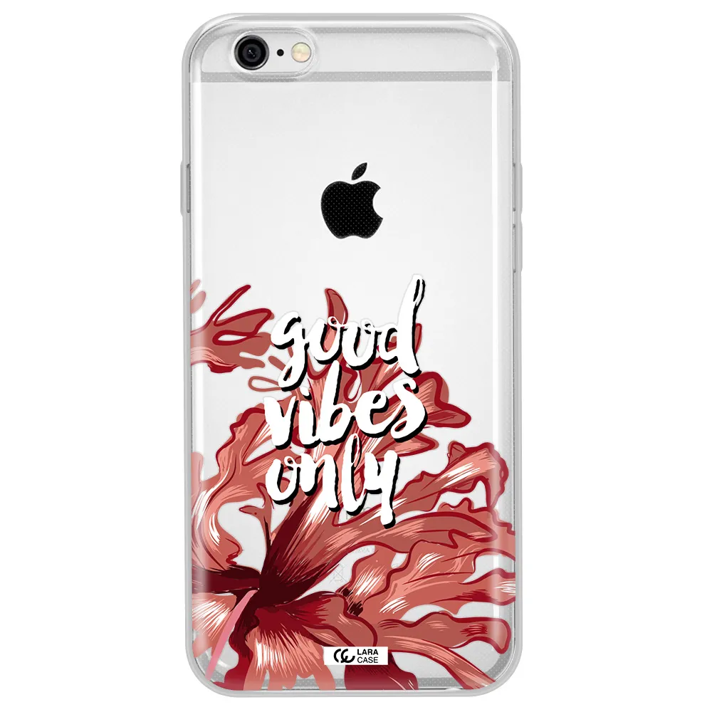 Tropical Vibes Red Apple iPhone 6 Clear TPU Case