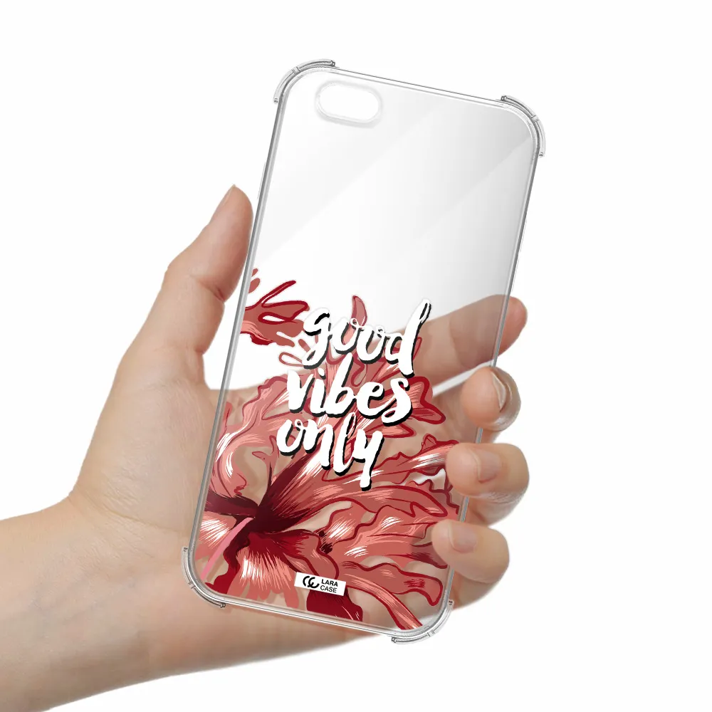Tropical Vibes Red Apple iPhone 6 plus Clear PC Case