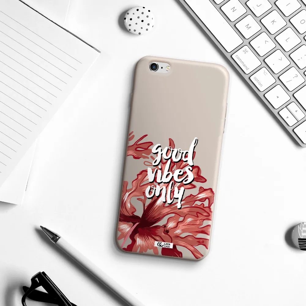 Tropical Vibes Red Apple iPhone 6 plus Silicone Stone Case