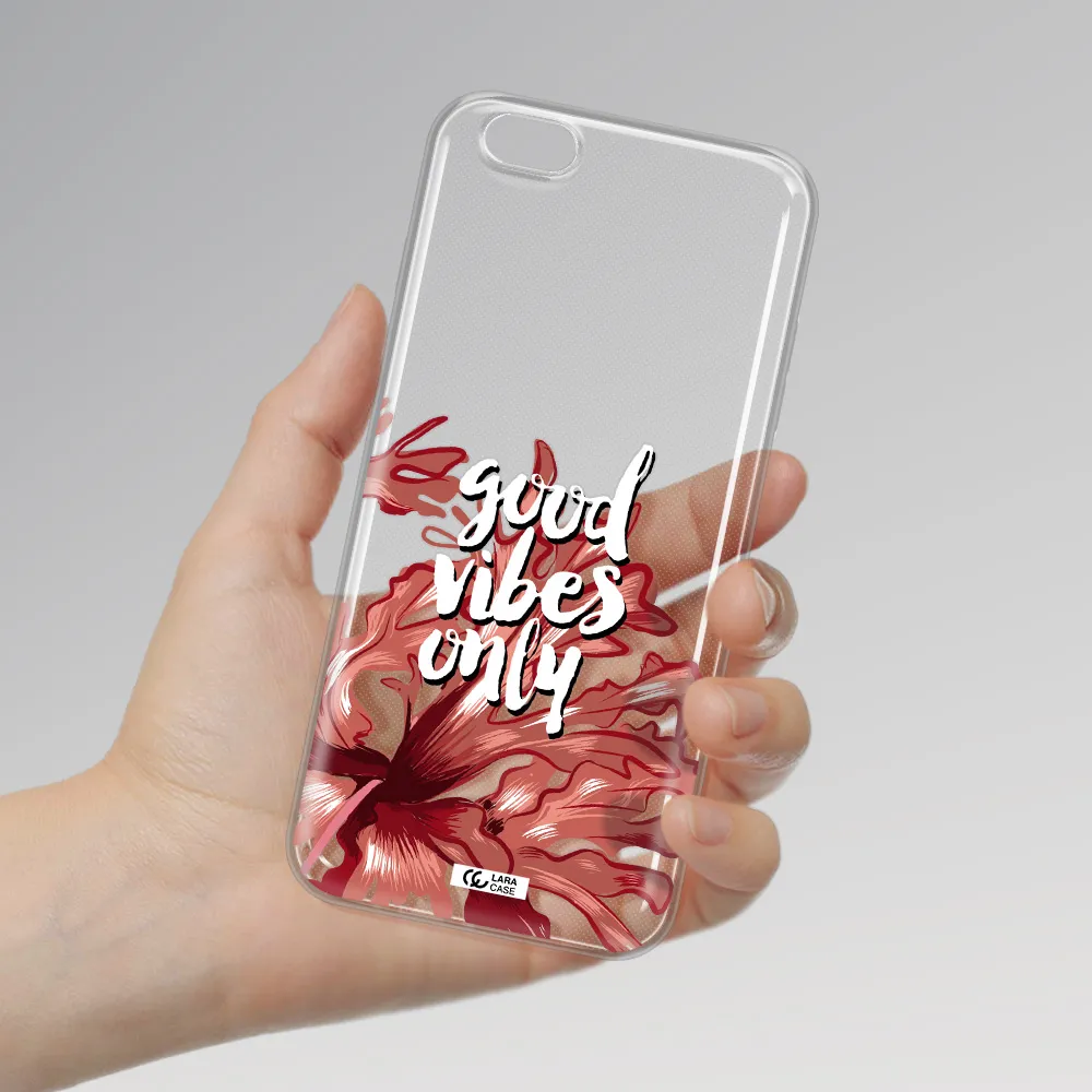 Tropical Vibes Red Apple iPhone 6 s plus Clear TPU Case