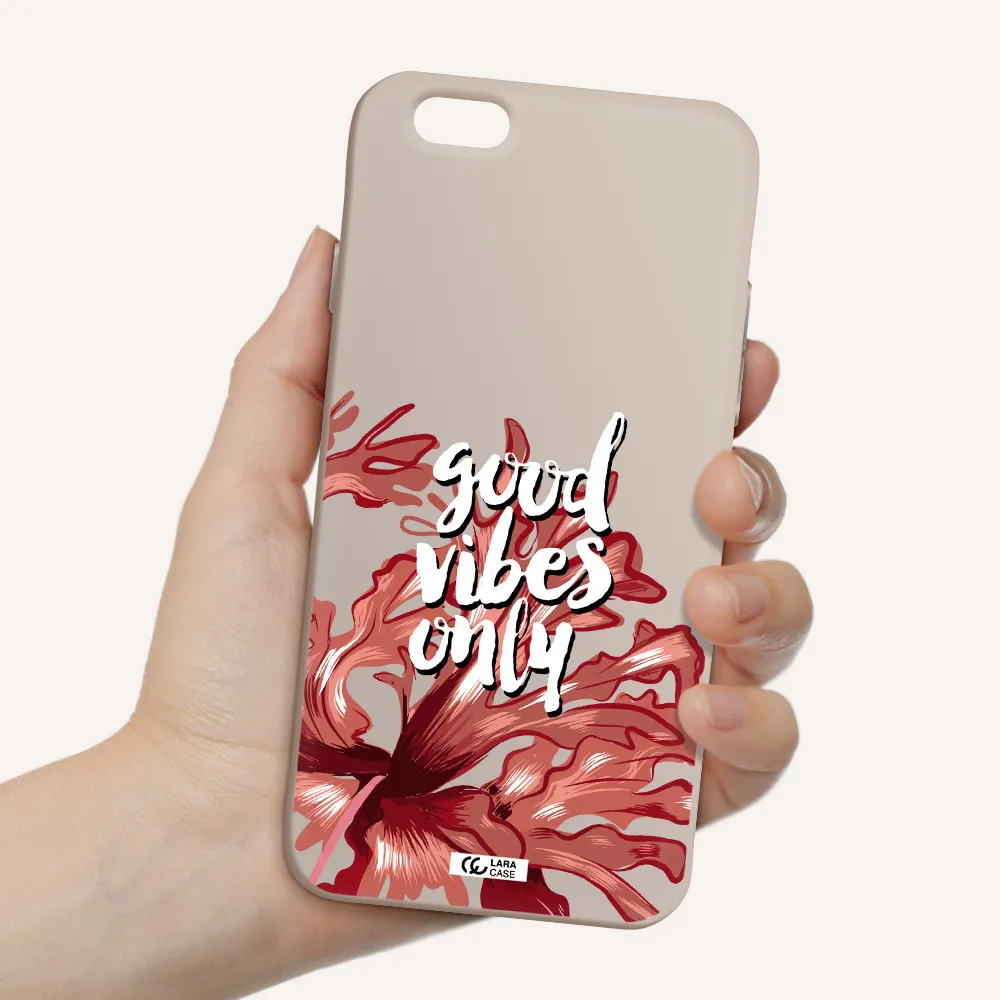 Tropical Vibes Red Apple iPhone 6 Silicone Stone Case
