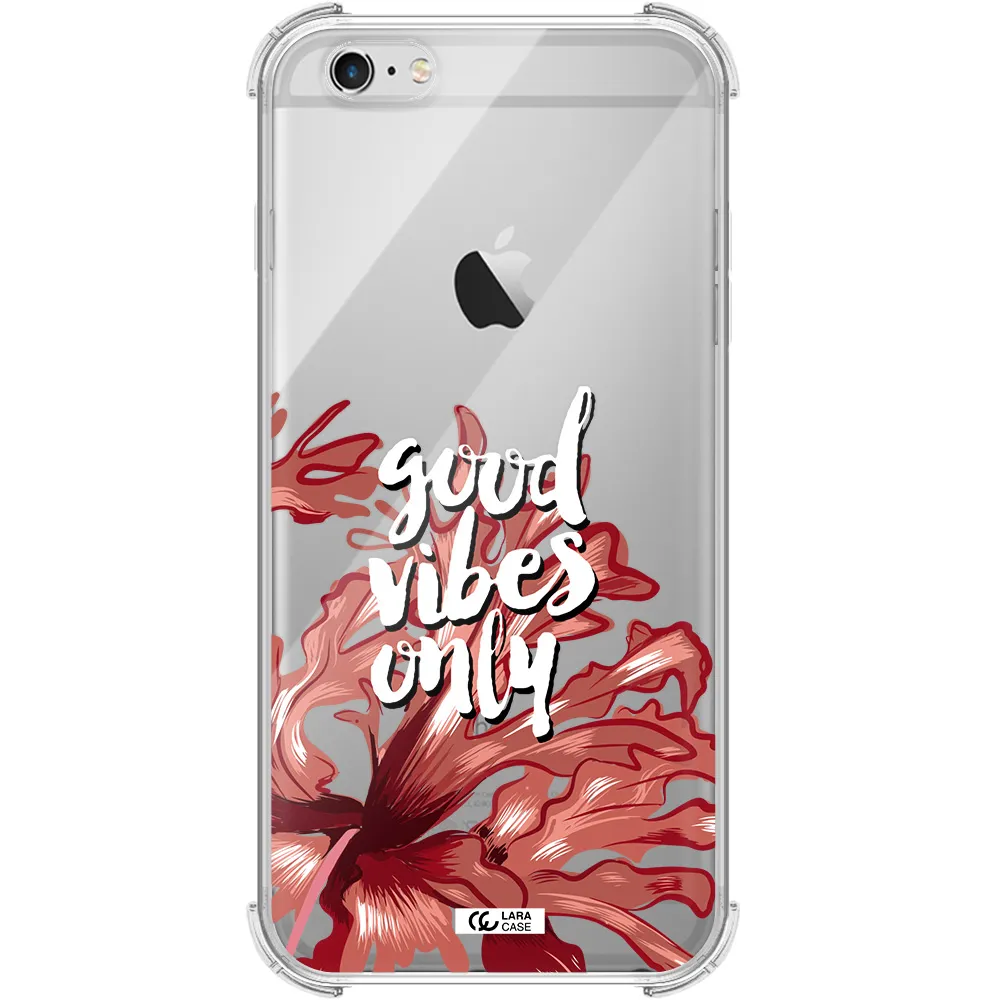 Tropical Vibes Red Apple iPhone 6S Clear PC Case