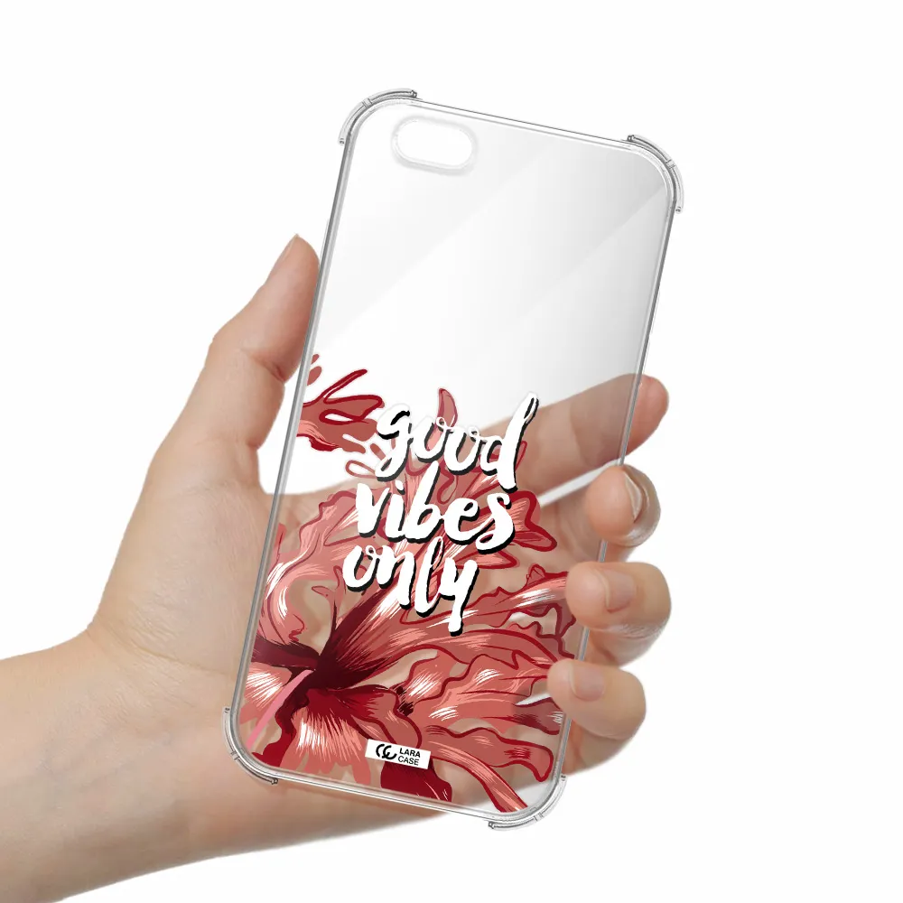Tropical Vibes Red Apple iPhone 6S Clear PC Case
