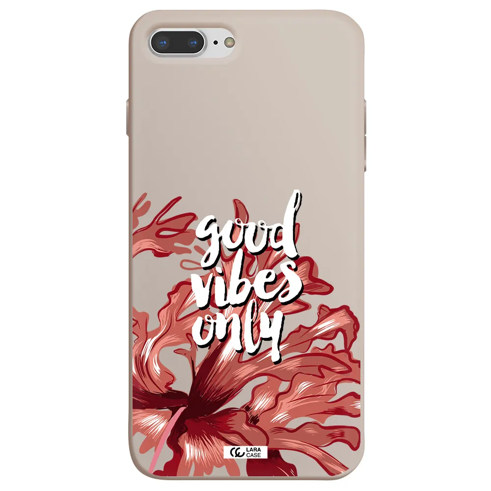 Tropical Vibes Red Apple iPhone 7 plus Silicone Stone Case