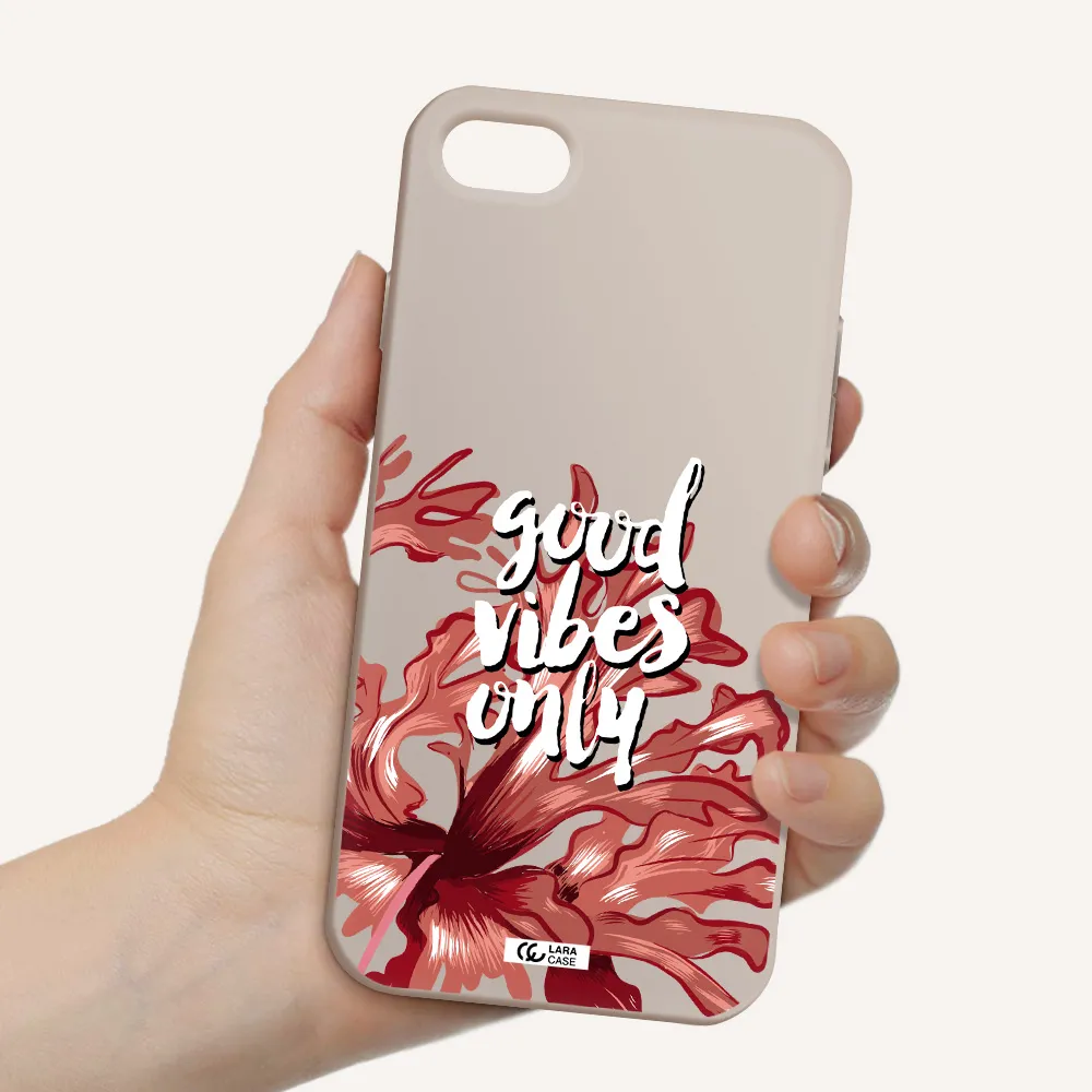 Tropical Vibes Red Apple iPhone 7 Silicone Stone Case
