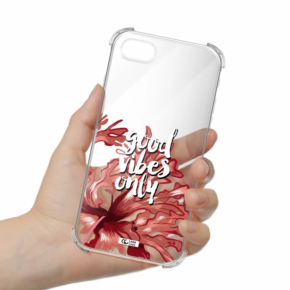 Tropical Vibes Red Apple iPhone se 2020 Clear PC Case