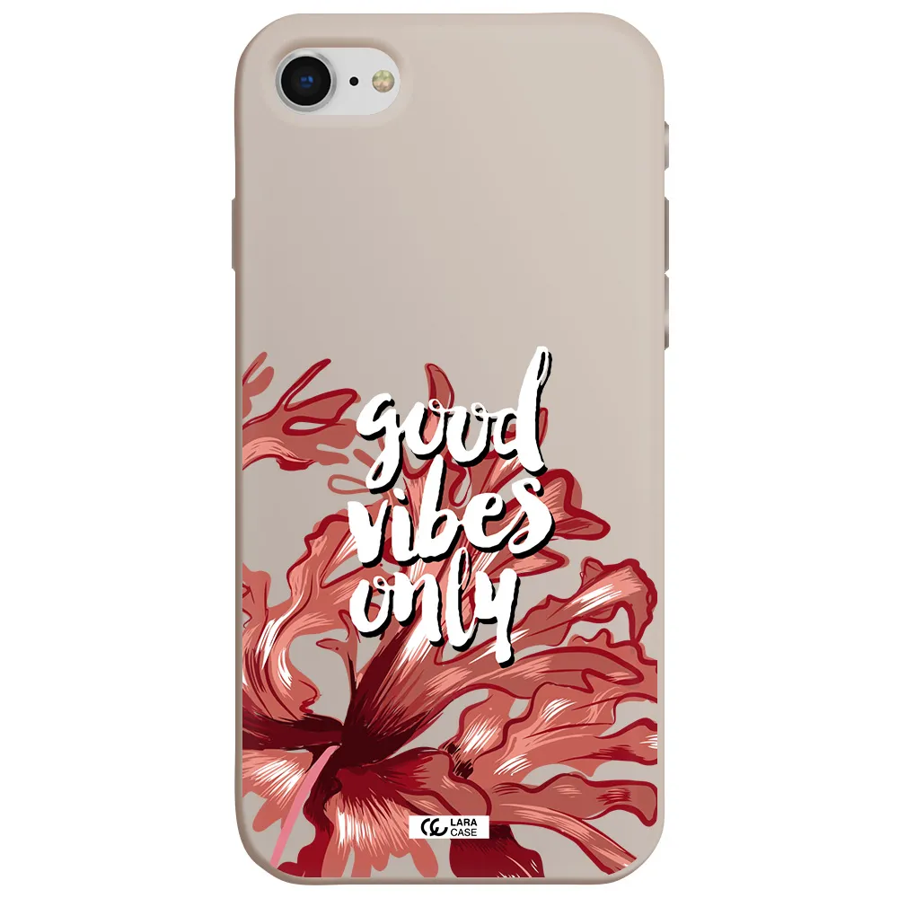 Tropical Vibes Red Apple iPhone se 2020 Silicone Stone Case