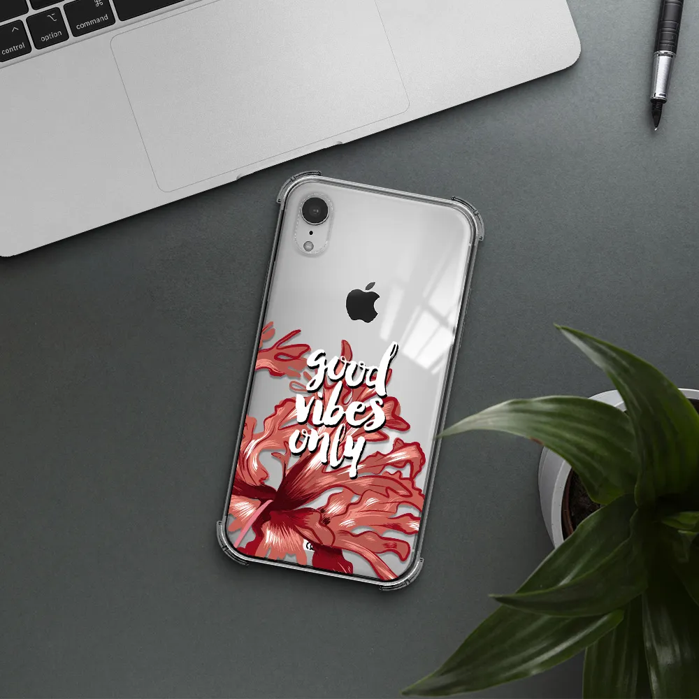 Tropical Vibes Red Apple iPhone XR Clear PC Case