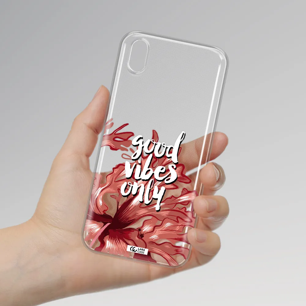 Tropical Vibes Red Huawei Honor 8S Clear TPU Case