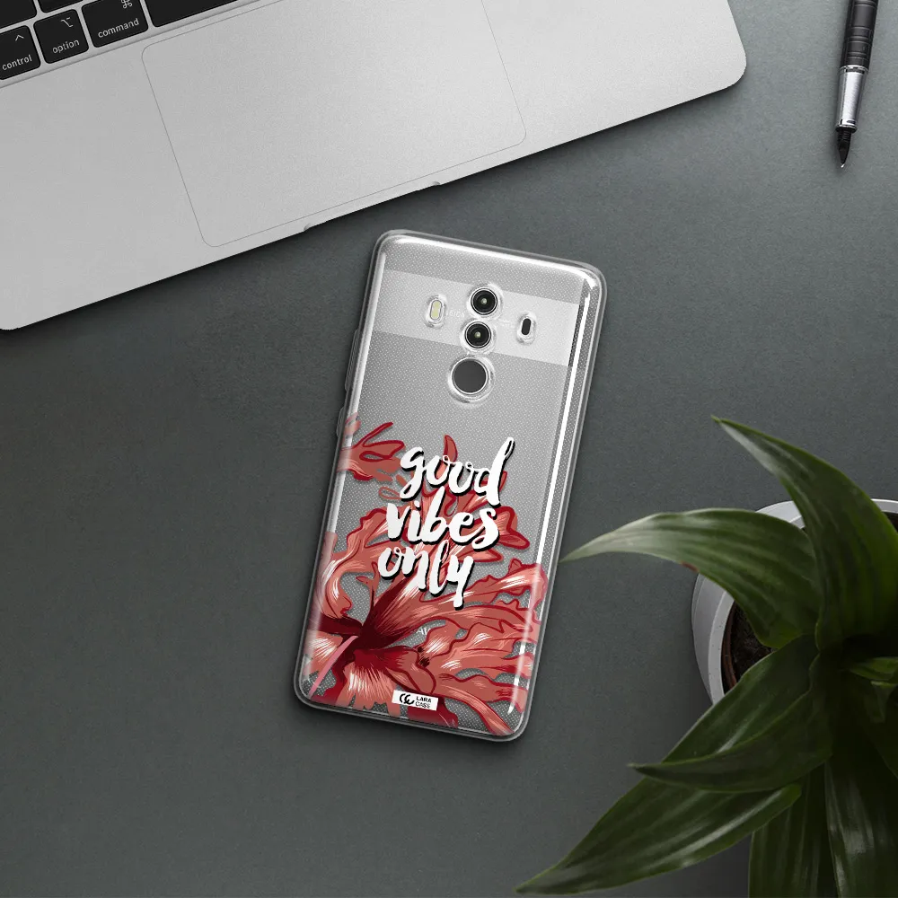 Tropical Vibes Red Huawei Mate 10 Clear TPU Case