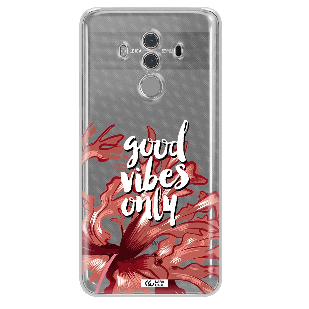 Tropical Vibes Red Huawei Mate 10 Pro Clear TPU Case