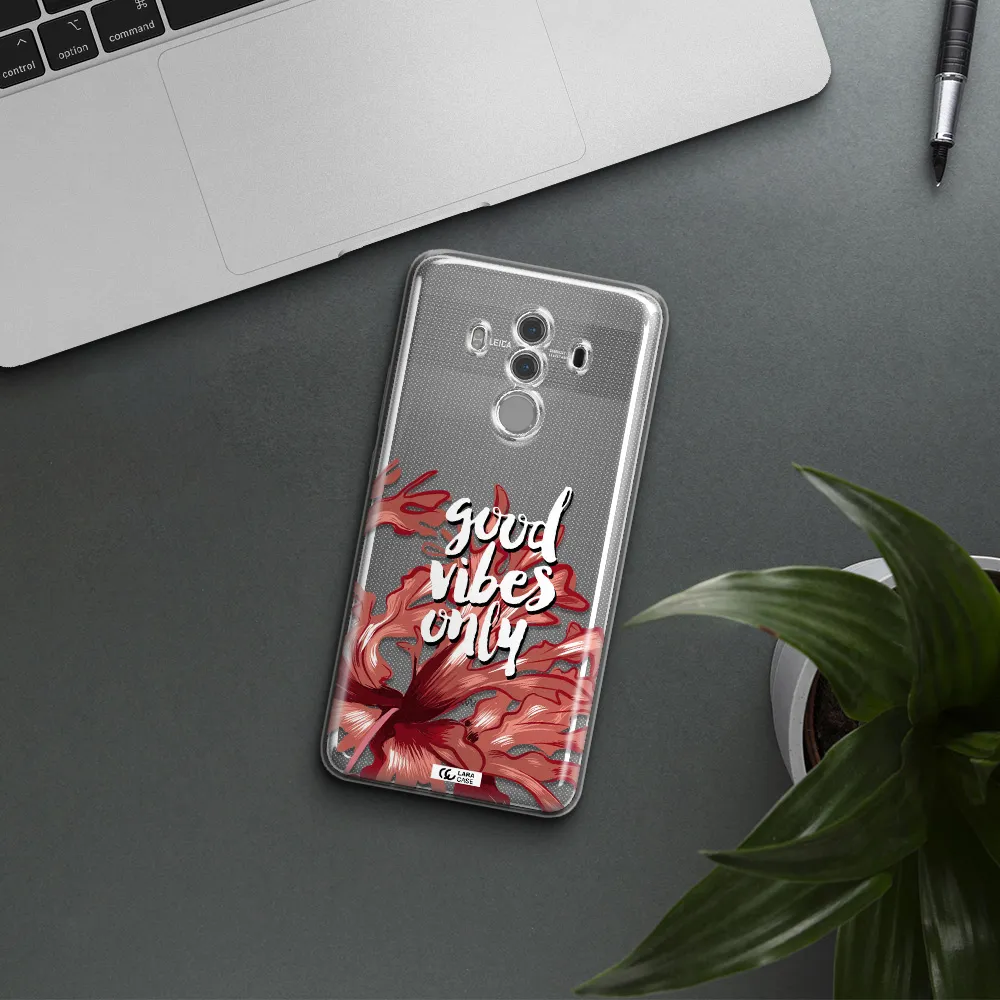 Tropical Vibes Red Huawei Mate 10 Pro Clear TPU Case