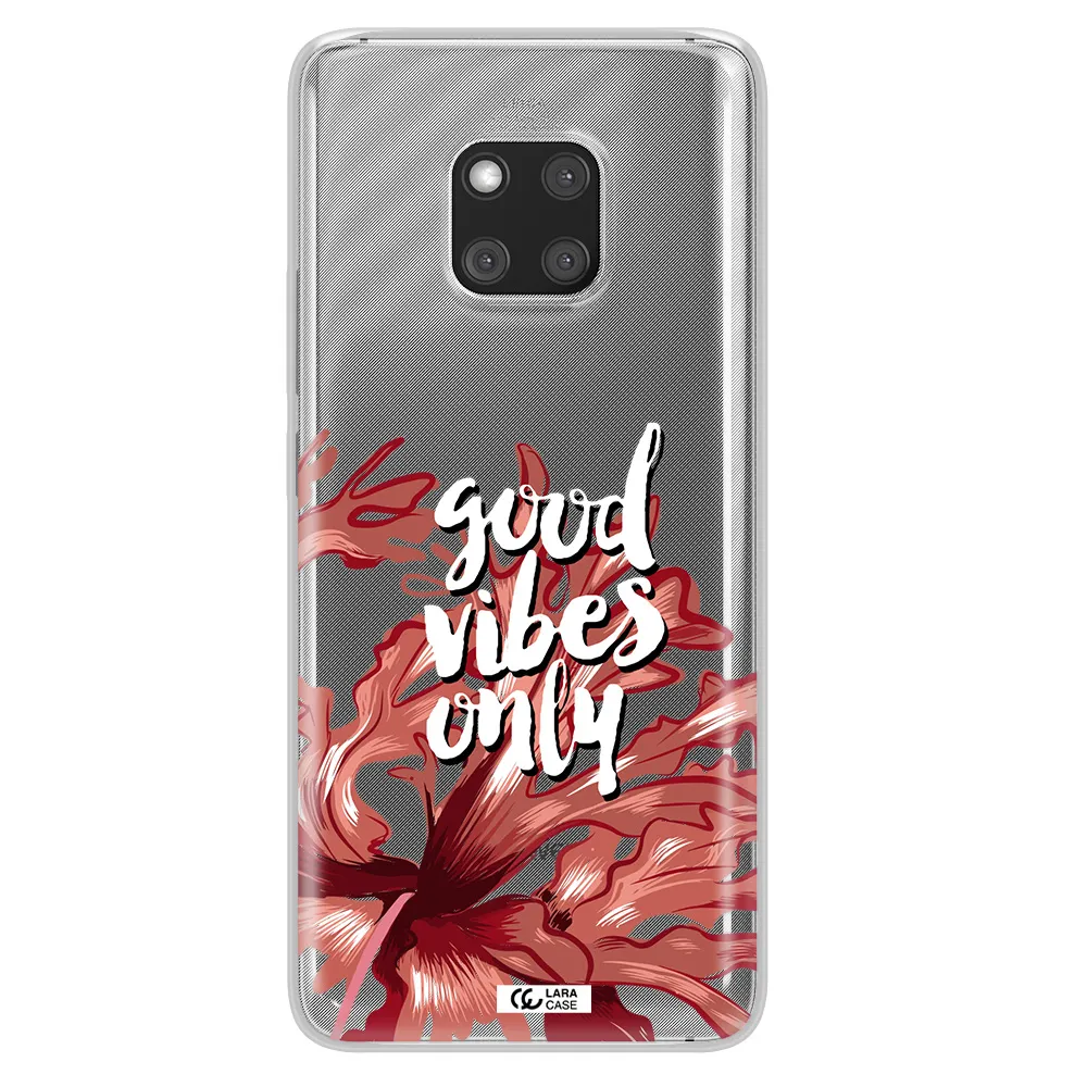 Tropical Vibes Red Huawei Mate 20 Pro Clear TPU Case
